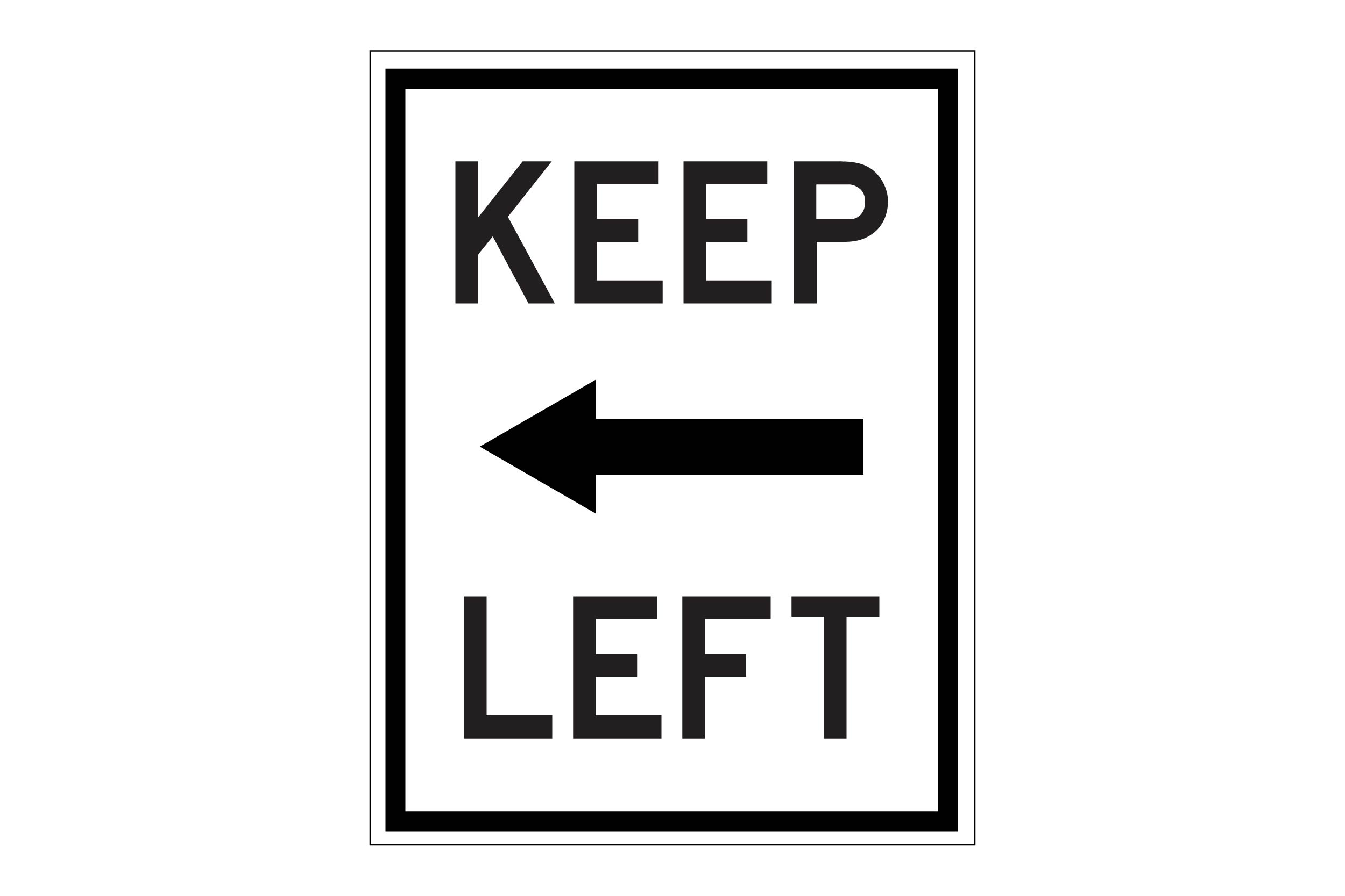 Keep Left R4-8